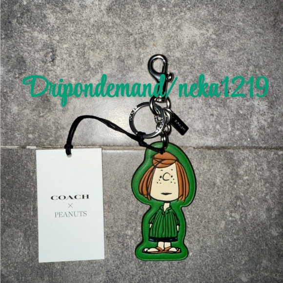 Coach X Peanuts Peppermint Patty Bag Charm - Picture 1 of 9